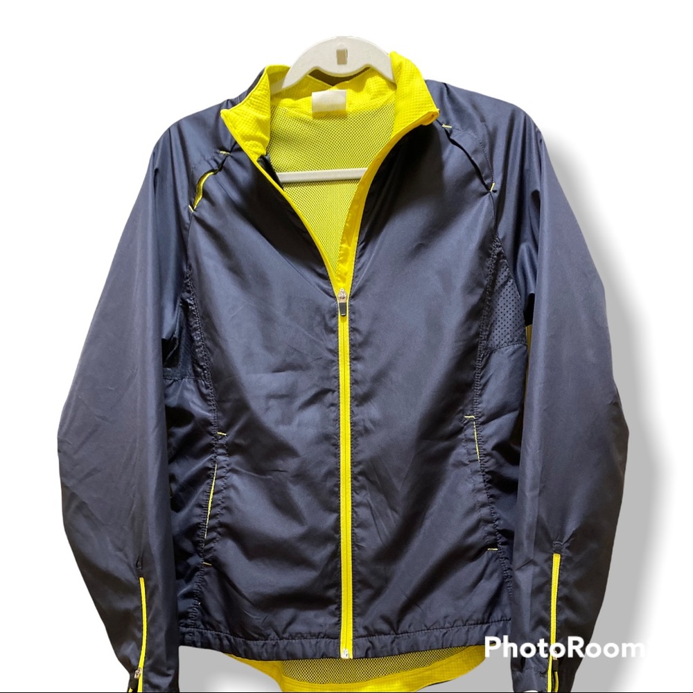 DANSKIN women’s grey/yellow windbreaker, size 8-10